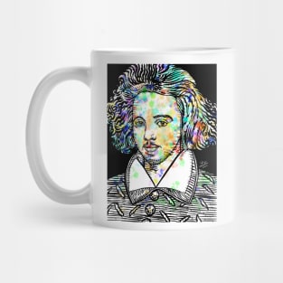 CHRISTOPHER MARLOWE watercolor and ink portrait Mug